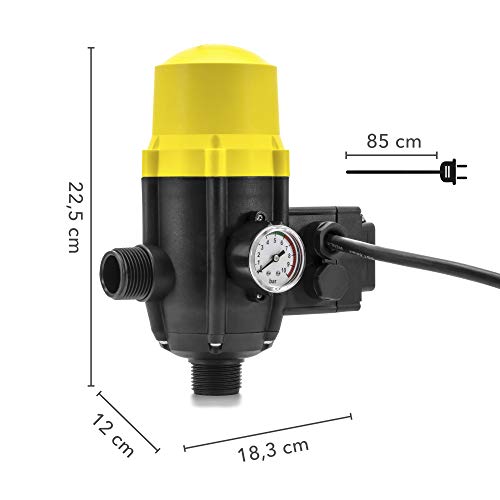 TROTEC Electronic Pressure Switch TDP DSA - Pump Control, Pressure Switch - For Water Pumps, Household Waterworks, Garden Pumps Max. 10 Bar, With Plug