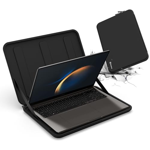 Smatree Samsung Galaxy book3 13 Zoll Hartschalen, Tragetasche für Samsung Galaxy book3 360 13,3 Zoll, mit Hülle für 10-11 Zoll Galaxy Tab S8/S7/S6, Schwarz