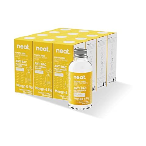 Neat Anti-Bac Multi-Surface Cleaner Refills (12 Pack) | Plastic-Free Eco Friendly Cleaning | Concentrated formula, Just Add Tap Water Cover