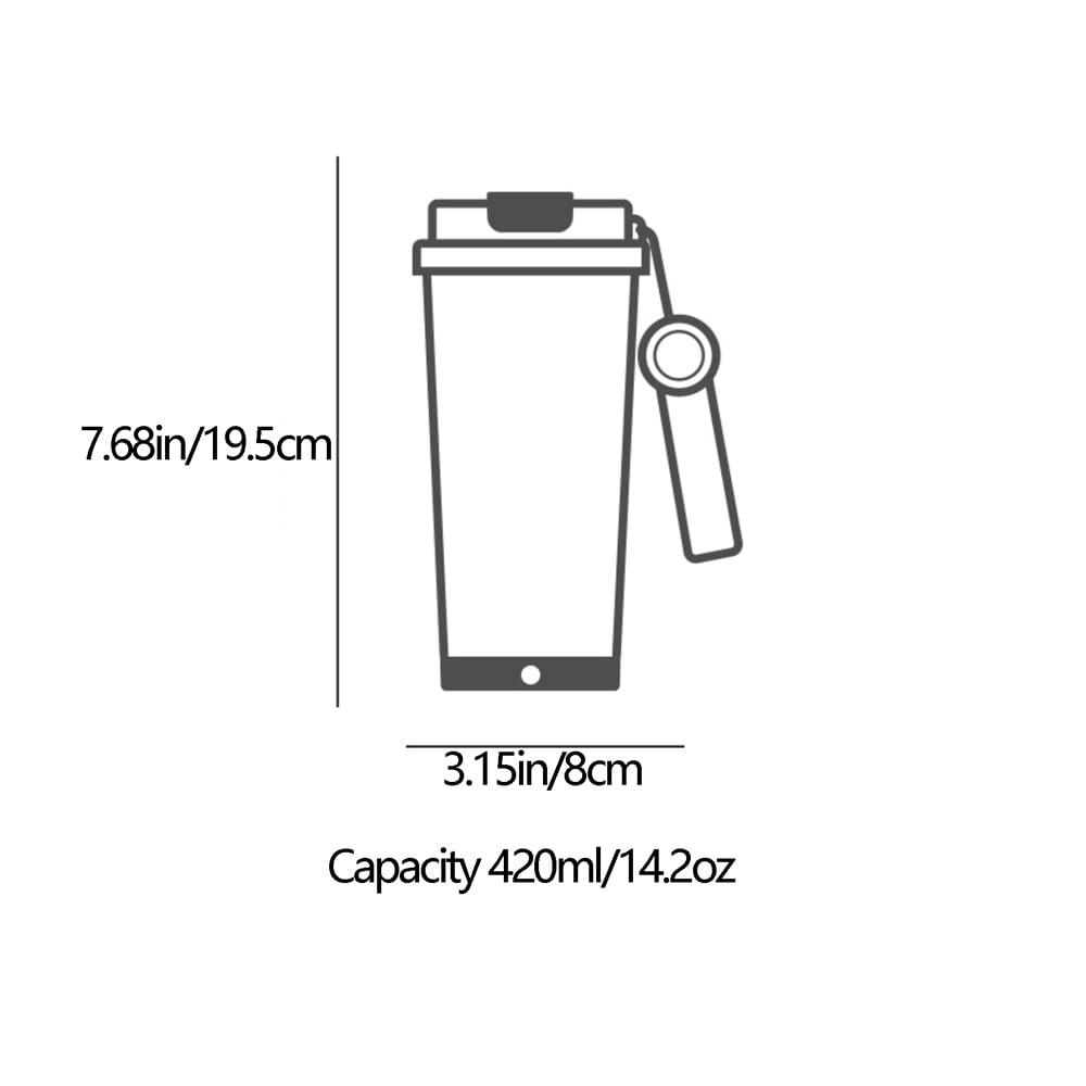 Kubki elektryczne kubki do mieszania dla dziewcząt najnowszy model w pełni automatyczny termos do kawy 400 ml podwójny napój design kubek ze stali nierdzewnej One Touch mieszanie designerski