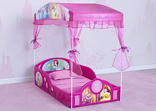 Delta Children Disney Princess Plastic Sleep And Play Toddler Bed With Canopy #TOP1