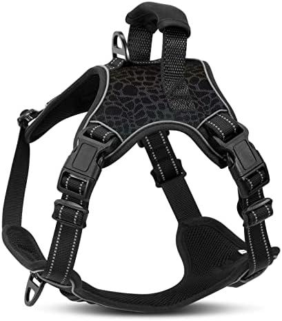 Amazon Brand - Umi Dog Harness No Pull, Adjustable Breathable Reflective Dog Vest with Comfortable Padded Handle for Small Dogs, Walking, Training, (S)