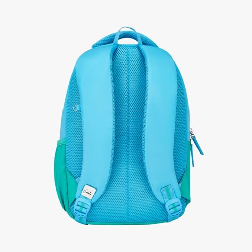 Image of Genie Backpack for Girls Laptop Sleeve, Three Compartments and Organiser with Padded Shoulders |Best for Books,Stationery,Lunch Box & Essentials