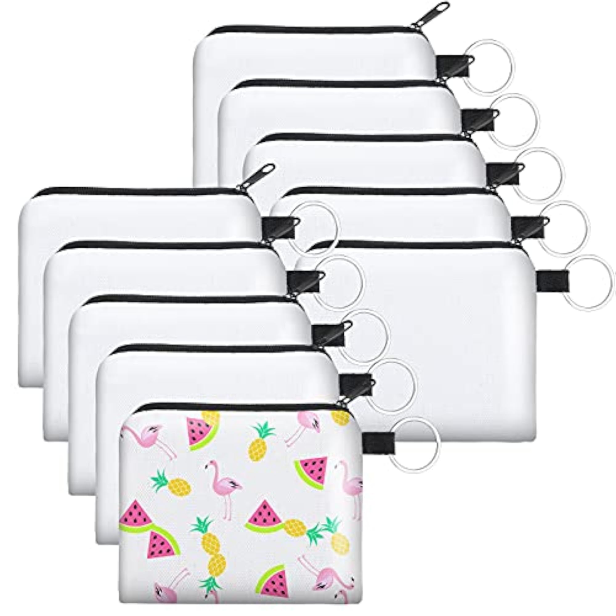 10 Pieces Sublimation Coin Purse DIY Cosmetic Pouch