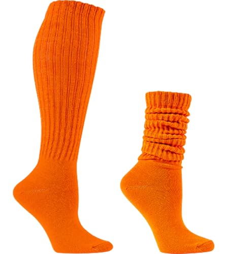 Galsang Women's Slouch Socks, Long Scrunch Knit Casual Socks for Girls, B206