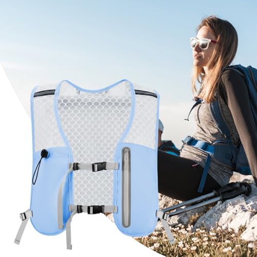 Chaleco de hidratación running con bolsillo seguro para móvil 6