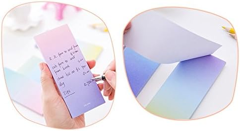Gradient Colors Sticky Notes Self-Sticky Memo Pad, 6 Pads, 40 Sheets/Pad