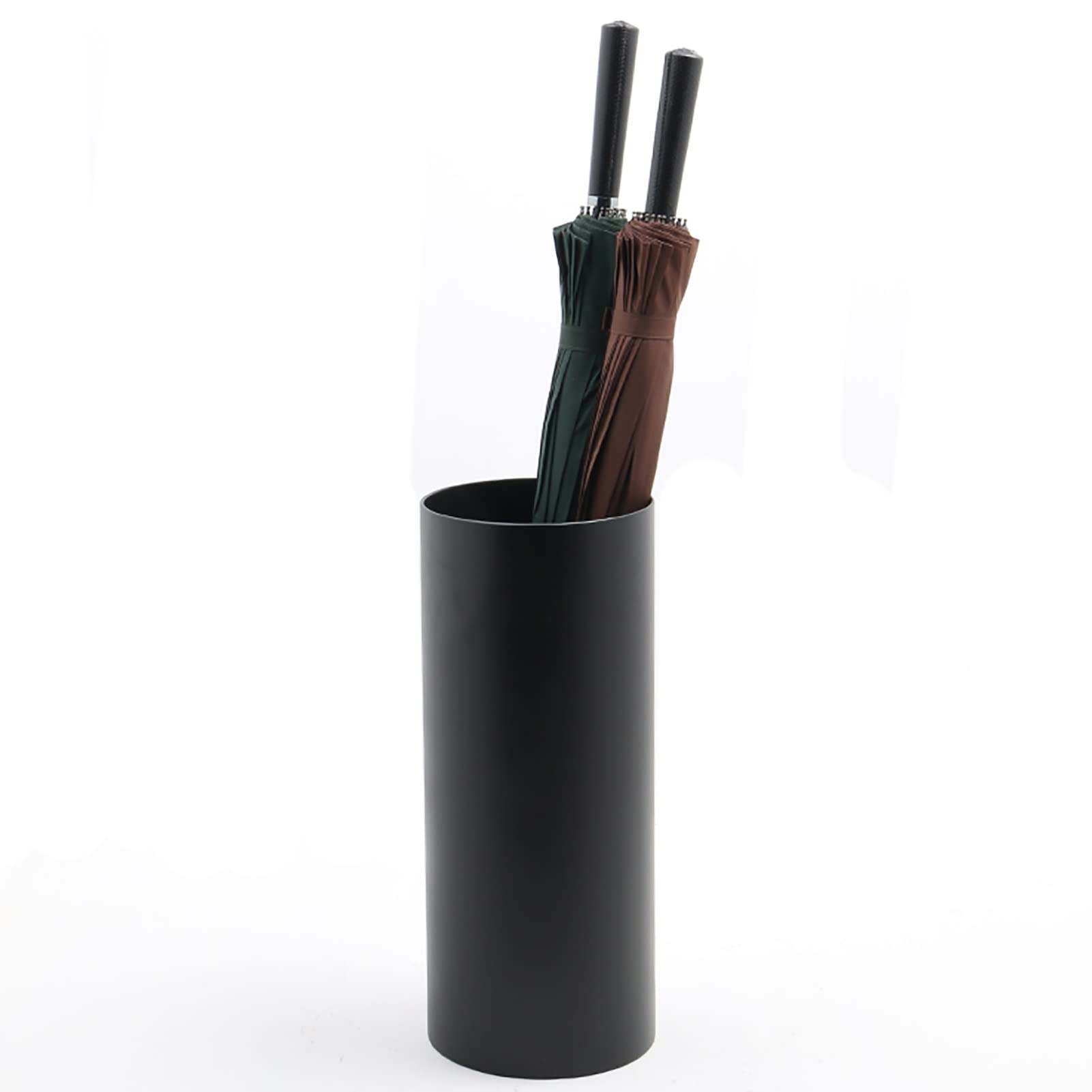 Support de parapluie rond moderne noir pour garder une entrée d'entreprise propre