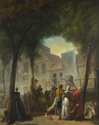 Gabriel de Saint Aubin affiche d'art haut de gamme imprimée sur toile de salon 60x90cm