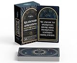 Pauseology Affirmation Cards for Couples – 55 Gold-Foil Cards for Communication, Trust, Intimacy & Connection • Relationship Cards for Marriage, Partners & Meaningful Daily Rituals