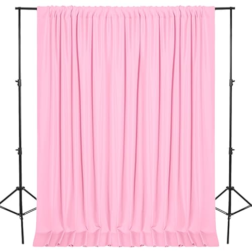 Rideaux de fond rose pour décorations de mariage et fête prénatale