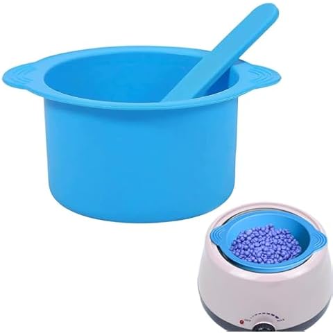 Reusable Silicone Wax Pot Insert with Stirring Rod Cover