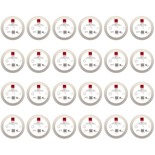 Image of RUPES 9.DA100S Pack of 24 White D-A Ultra-Fine Polishing Foam Pads 100mm | Ideal for Paint Correction & Gloss Enhancement | Extremely Fine Defect Removal | Compatible with 4 inch Backing Plate