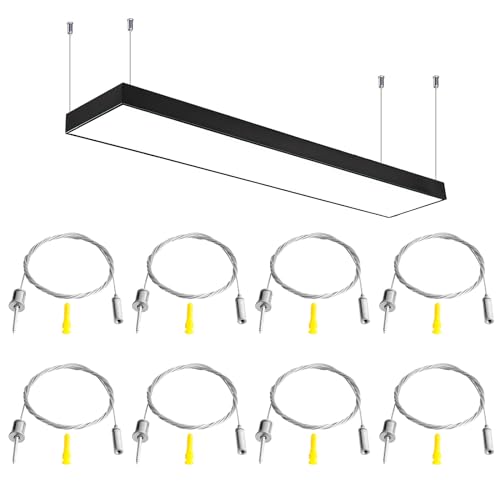 Kit Cavo Acciaio Inox 10m - Con Ganci E Viti, Per Appendere Vestiti E Lampade - Foto 13