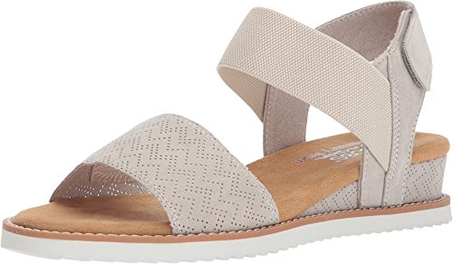 Image of Skechers Women's Desert Kiss-Stretch Quarter Strap Sandal Flat