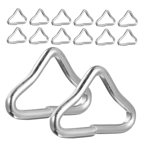 GRIRIW 25Pcs Triangle Buckles for Trampolines Durable DIY Plaything Buckles Wear Resistant Replacement Parts for Easy Assembly Outdoor Fun