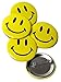 48 Mini Metal Smiley Smile Face Button Pins by Mini Smile Face Button
