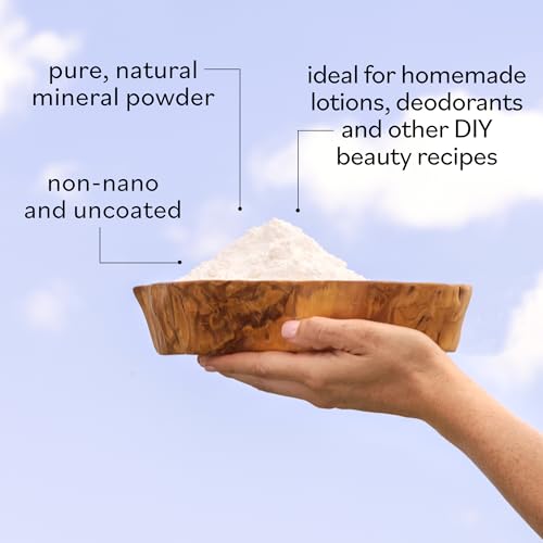 Sky Organics Uncoated and Non-Nano 100% Cosmetic Grade Zinc Oxide Powder for DIY Sunscreen Lotion, UVA and UVB Protection and Ideal for Diaper Rash Cream (16 oz)