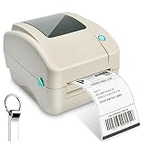 Thermodrucker Desktop Etikettendrucker Label Printer USB-Direkt Etikettiermaschinen Hochgeschwindigkeits kompatibel mit 4 x 6 Versandetiketten, Ebay, Etsy, Shopify, Amazon Barcode