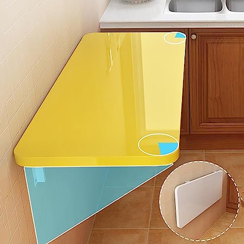Mesa plegable de pared que ahorra espacio, escritorio versátil para espacios pequeños, ideal para lavandería y comedor para 2-4 personas, perfecta para hogares y apartamentos compactos