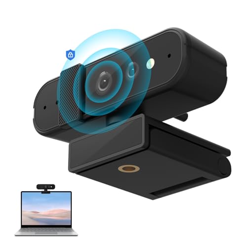 YTCYKJ 1080P Webカメラ Hello顔認証対応 200万画素 広角80° ノイズリダクション機能 内蔵デュアルノイズリダクションマイク ストリーミング/ズーム/OBSゲーム/Skype/FaceTime/Teams