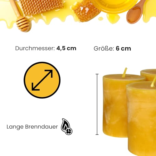 Adventskerzen Figura Santa Bienenwachskerzen 4er Set