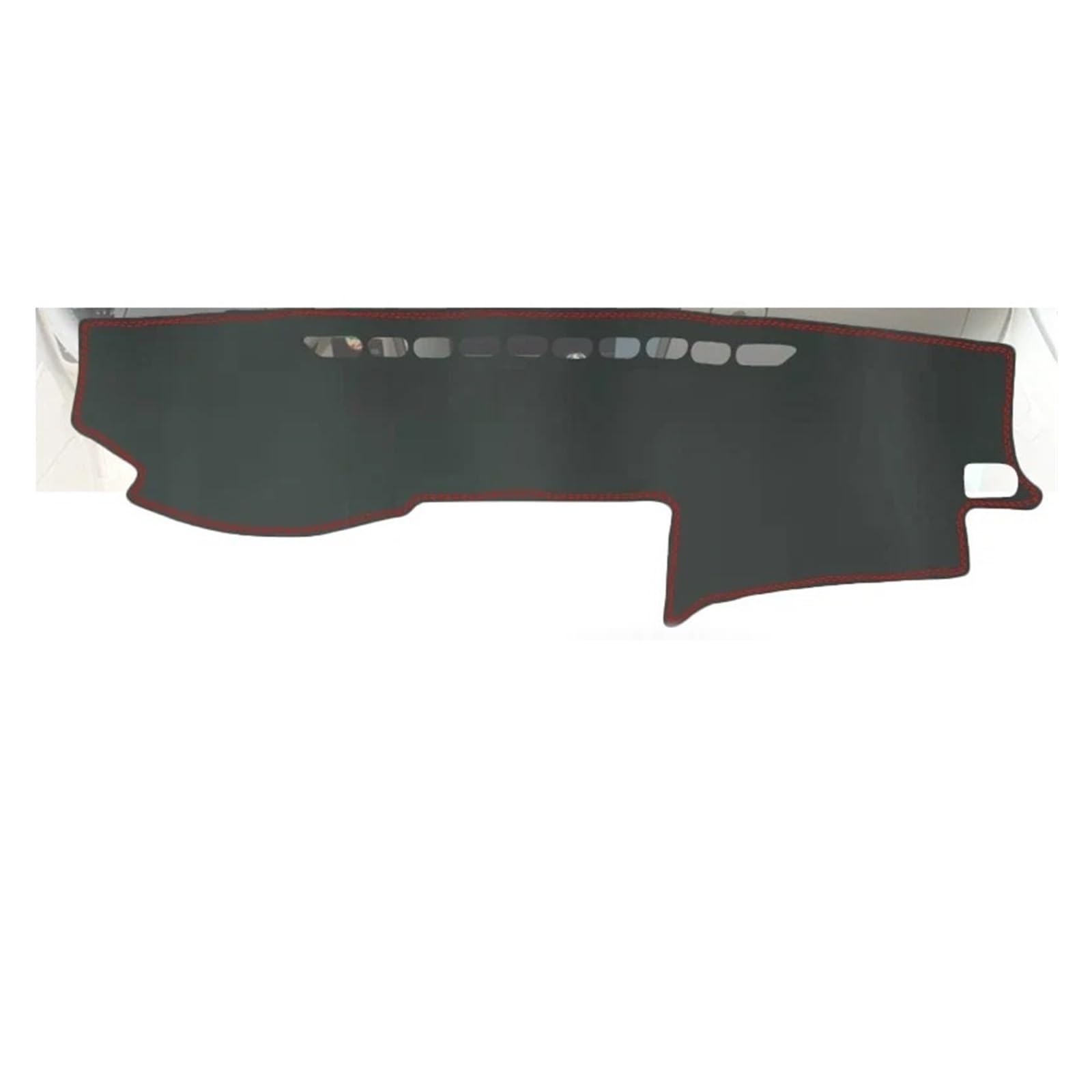 Alfombra Para Salpicadero Alfombrilla Cuero Antideslizante Para Salpicadero Para Toyota Para Land Para Cruiser Prado 120 J120 2003-2009 Accesorios Para Parasol 2006 2007 2008(Leather-Black)