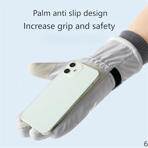 Gants hiver homme de ski chauds coupe-vent imperméables pour cyclisme - 8