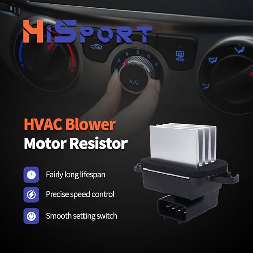 Image of HiSport HVAC Heater Blower Motor Fan Resistor - 27151ZQ00A Compatible with Nissan Infiniti QX56 QX80 Armada Quest Replaces# 27151-ZT00A 27151-ZM70A 27151-ZQ00A RU792 JA1808 4P1686