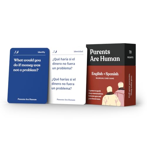 Parents Are Human Family Conversation Cards English and Spanish 70 Cards