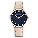 Produktbild PAUL HEWITT Armbanduhr Damen Sailor Line Blue Lagoon - Damen Uhr (Gold), Damenuhr mit Lederarmband in Beige, blaues Ziffernblatt