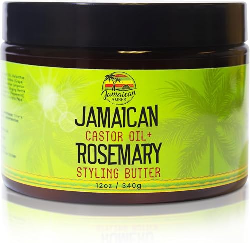 Gel coiffant au romarin routine cheveux forts Jamaican Amber protection