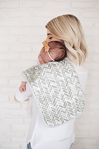 Copper Pearl Baby Burp Cloth Large 21''X10'' Size Premium Absorbent Triple Layer 3 Pack Gift Set “Alta #TOP1