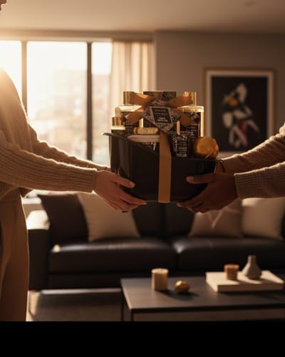 Image of Gift for Dad Spa Gifts for Men, Bath & Body Kit, Spa Gift Set, Man Spa Basket Set for Dad, Mens Perfume Bath and Body Gift Set, Ideal Christmas Birthday Self Skin Care Set for Man Leather Wallet