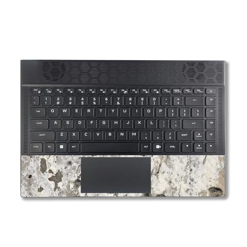 Image of MightySkins Carbon Fiber Skin Compatible with Alienware X14 R2 (2023) Full Wrap Kit - Blasted Concrete | Protective, Durable Textured Carbon Fiber Finish | Easy to Apply | Made in The USA