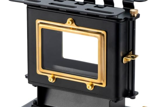 【美品・フルオリジナル】ガラスタンク　アイロンストーブ「Faily Queen」 C.Riessner & Co. 