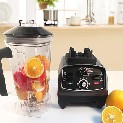 High Speed Smoothie Maker, Jug Blender with 2L Cup and Stainless Steel 6 Leaf Blades, 1650W Strong Power and 26000 Rpm Speed, Blending Fast and Evenly, for Smoothies, Fruit Shakes, Puree - Image 2