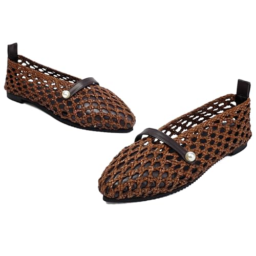 Flat Women Pointed Toe Comfortable Dolly Shoes2