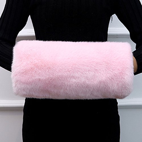 CAOLATOR moffen handwarmer vrouwen moff armwarmer dames kunstbont hand moffs 40 * 22 cm - Image 4