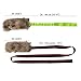 Dingo Set Hundespielzeug Kunstfell Pelz Grün Griff Bungee, Langen Schwarz Griff Bungee Mop Beisswurst Quietscher Hundetraining, Agility Spiel mit Hund Z30021