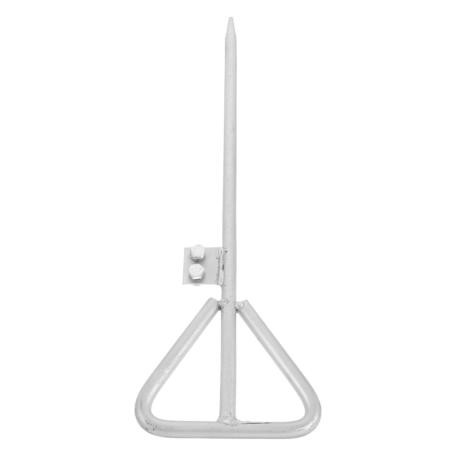 Uonlytech Picchetto di Messa a Terra Zincato 16x500 Mm Triangolare per Recinzioni Elettriche e Impianti Domestici, Barra di Terra Portatile per Protezione Impianti Elettrici e Utilizzo