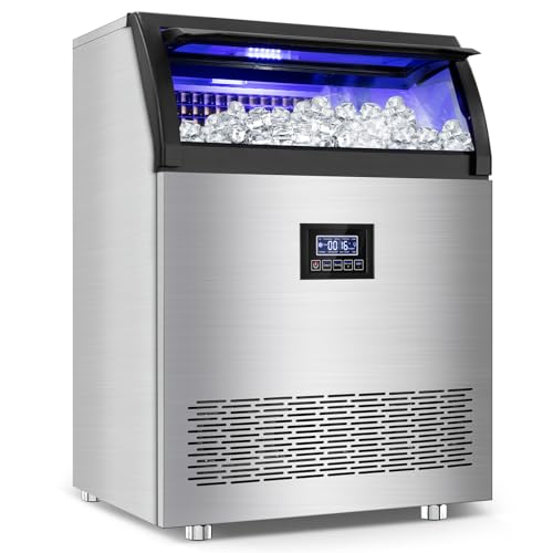 SOZT® Commercial Ice Maker Machine 360LBS/24H, 80LBS Storage