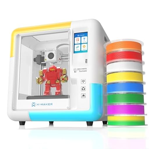 X-Maker - Impresora 3D con aplicación de diseño, totalmente cerrada, aplicación de diseño de IA, amplia colección de plantillas de juguetes 3D, con más de 15 módulos de diseño mini 3D, cambio rápido | Ya disponible en tu tienda friki favorita! En mundofriki.es!