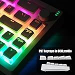 R66 65% Voice-Activated Hot Swap RGB Triple Mode（2.4Ghz/Bluetooth 5.0/Wired） Wireless Top Gaming Keyboard,Knob Control Mechanical Keyboard, PBT Keycaps (Glacial-White-Linear Switch) - Image 4