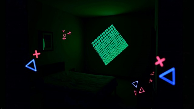 Vinilos decorativos de puntos luminosos verdes para pared miniatura 7