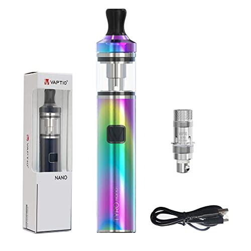 Original Vaptio Kit 900mah Batería 30w Kit De Inicio De Pluma Vape Todo En Uno Cigarrillo Electrónico Con Bobina Cosmo 1.6ohm,Sin Líquido E Sin Nicotina Arco Iris Original Vaptio Kit 900mah Batería 30w Kit De Inicio De Pluma Vape Todo En Uno Cigarrillo Electrónico Con Bobina Cosmo 1.6ohm,Sin Líquido E Sin Nicotina Arco Iris