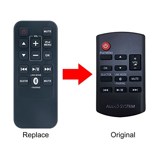 VINABTY RAK-SC989ZM Replacement Remote Control Compatible with Panasonic Audio Syetem RAKSC989ZM remote SA-HC05 SC-HC05 SAHC05 SCHC05 - Image 4