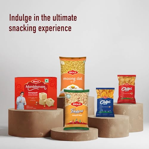 Bikaji Punjabi Tadka Snack Mix – 7.05 oz & Shoestring Potato Sticks – Spicy Thick Potato Noodle Snack | Crunchy & Savory Ready-to-Eat Indian Snacks | Healthy Snacks, Protein-Rich, Tea-Time, Bar & Party Snacks for Adults | Authentic Namkeen with Bold Spices, Made with Premium Indian Ingredients