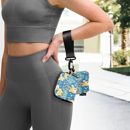 Delicate Cartoon Animal Duiker Bright Women's Wallets Card Cases Compact Size Change Purse Key Holder with Zipper Coin Pocket for Ladies 2 Packs tarjetero para tarjetas de credito 6