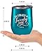 21st Birthday - 21st Birthday Gifts for Her - Fancyfams Finally 21-12 oz Stainless Steel Wine Tumbler with Lid and Straw – 21 Birthday - 21st Birthday Gifts - 21 Year Old Birthday Gifts (Turquoise)